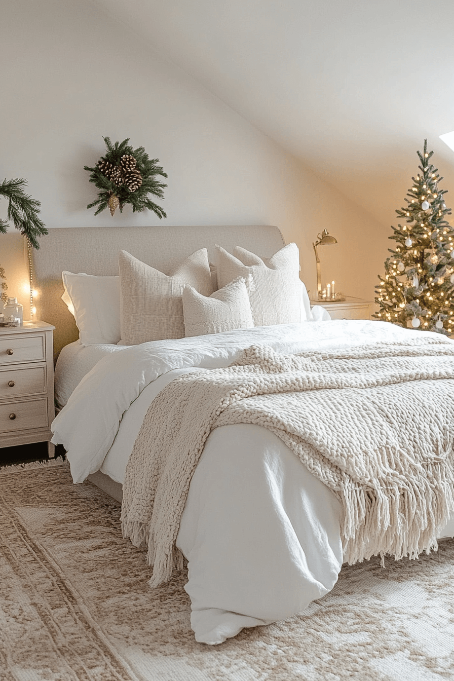 29 Christmas Bedroom Decor Ideas for a Cozy & Festive Retreat 12