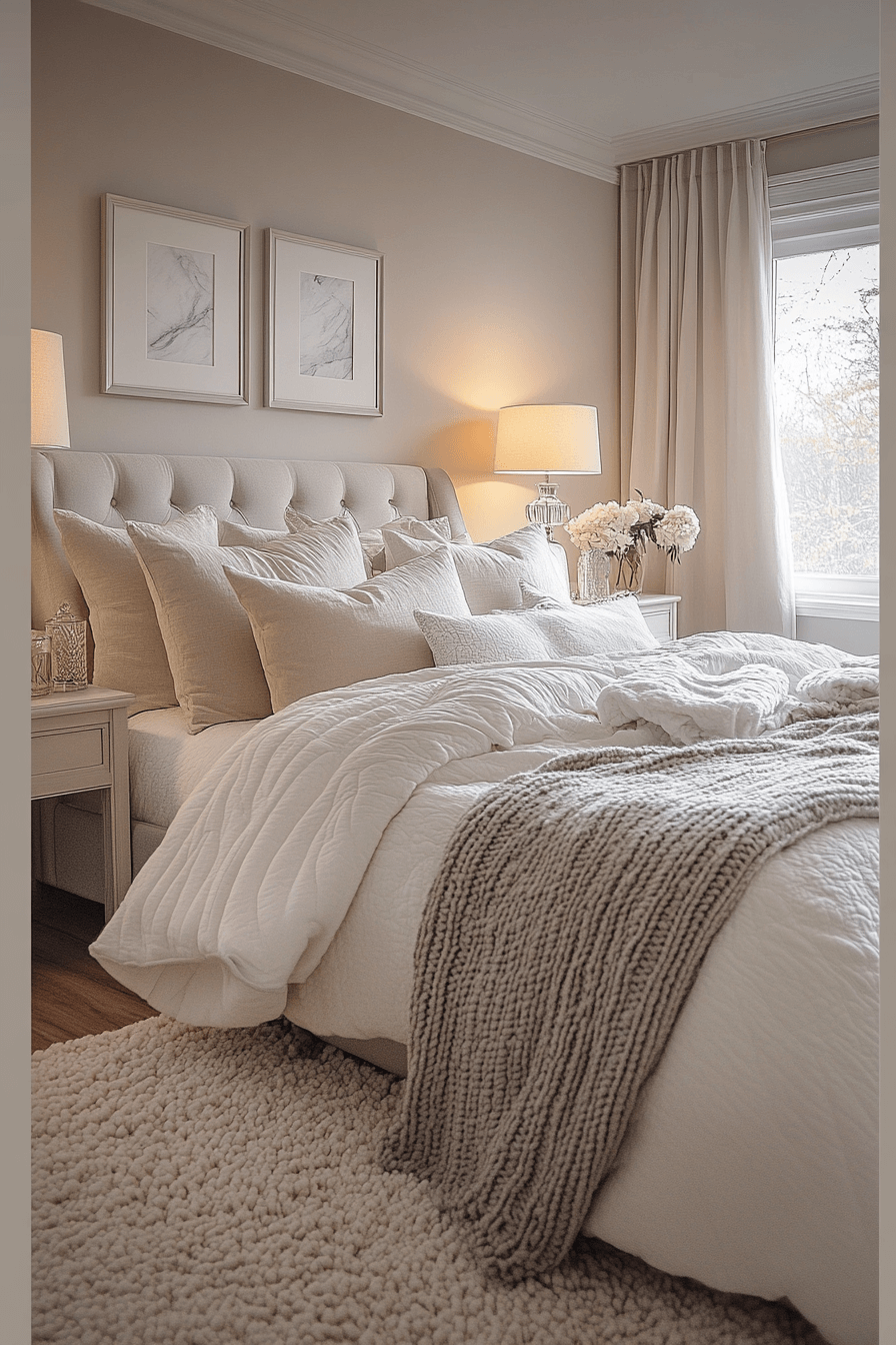 29 Cozy Neutral Bedroom Ideas That Feel Light and Comforting 13