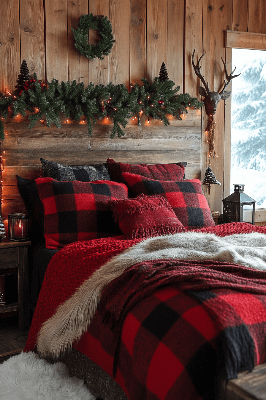 29 Christmas Bedroom Decor Ideas for a Cozy & Festive Retreat 14