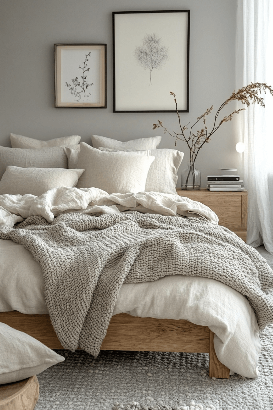29 Cozy Neutral Bedroom Ideas That Feel Light and Comforting 15