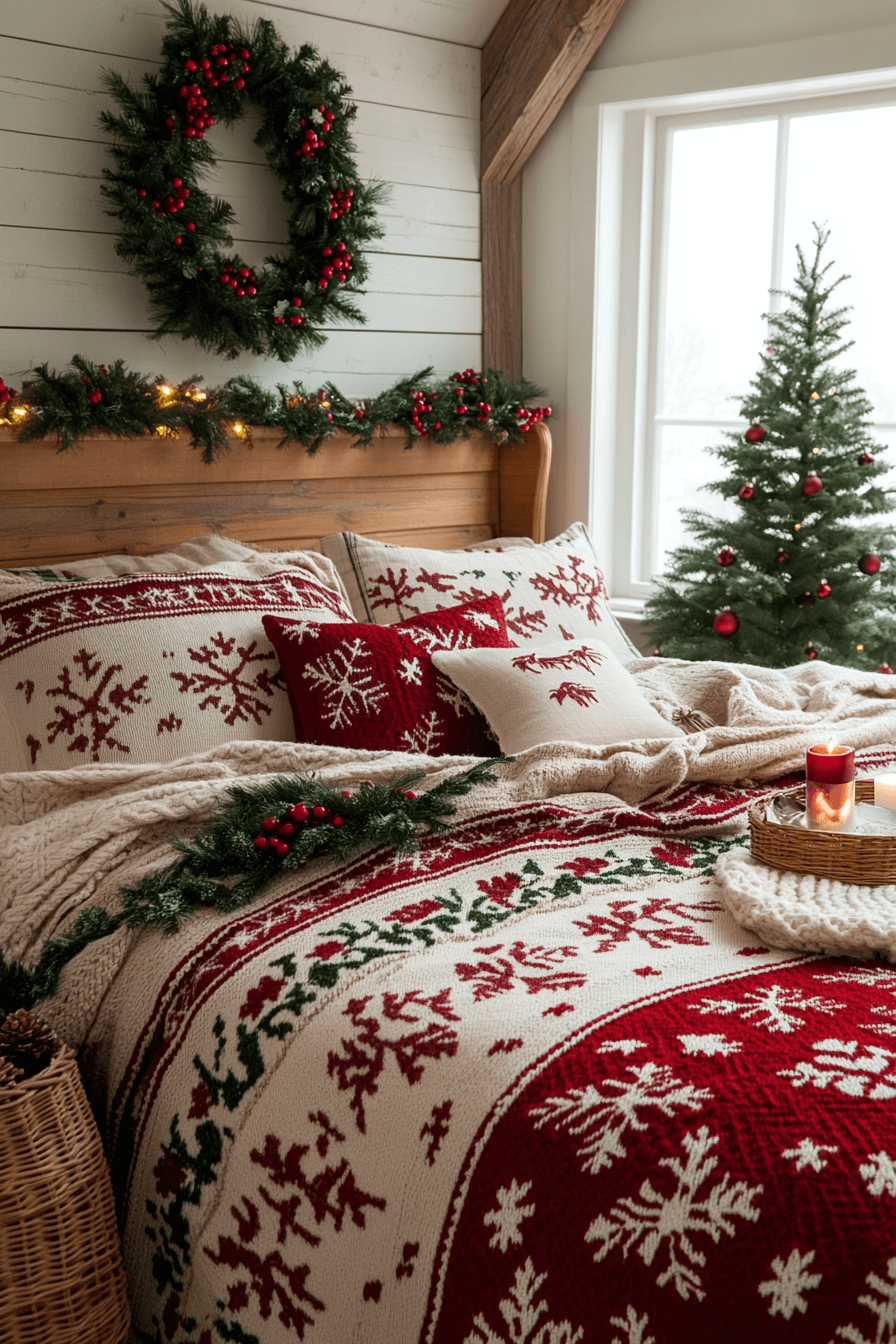29 Christmas Bedroom Decor Ideas for a Cozy & Festive Retreat 18