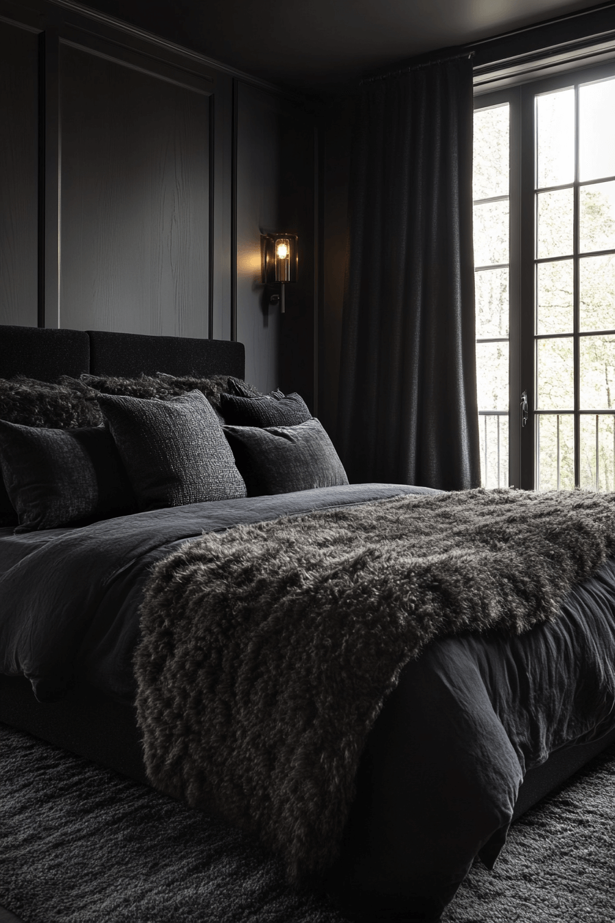 29 Dark Cozy Bedroom Ideas for a Peaceful Nighttime Retreat 19
