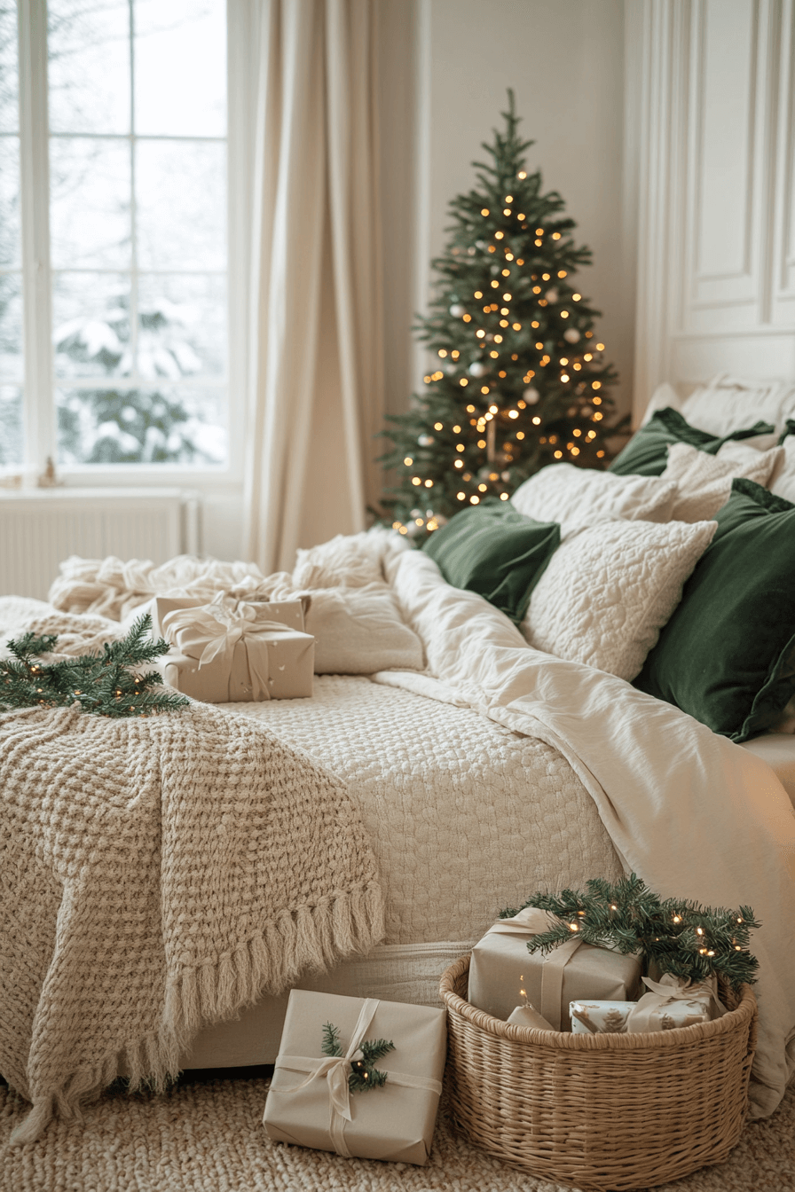 29 Christmas Bedroom Decor Ideas for a Cozy & Festive Retreat 19