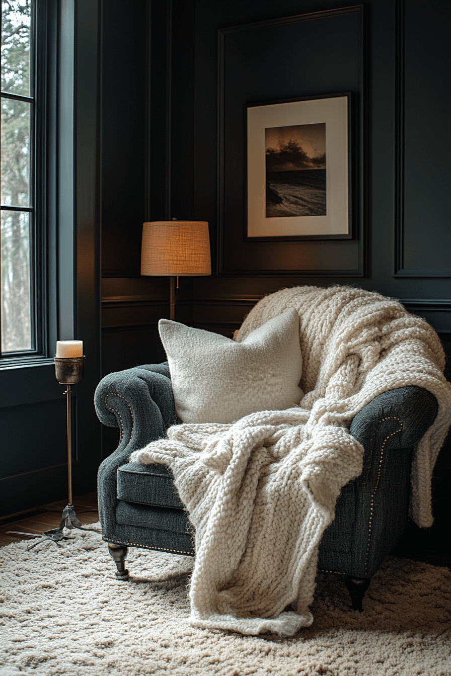 29 Dark Cozy Living Room Ideas That Make Moody Feel Welcoming 20