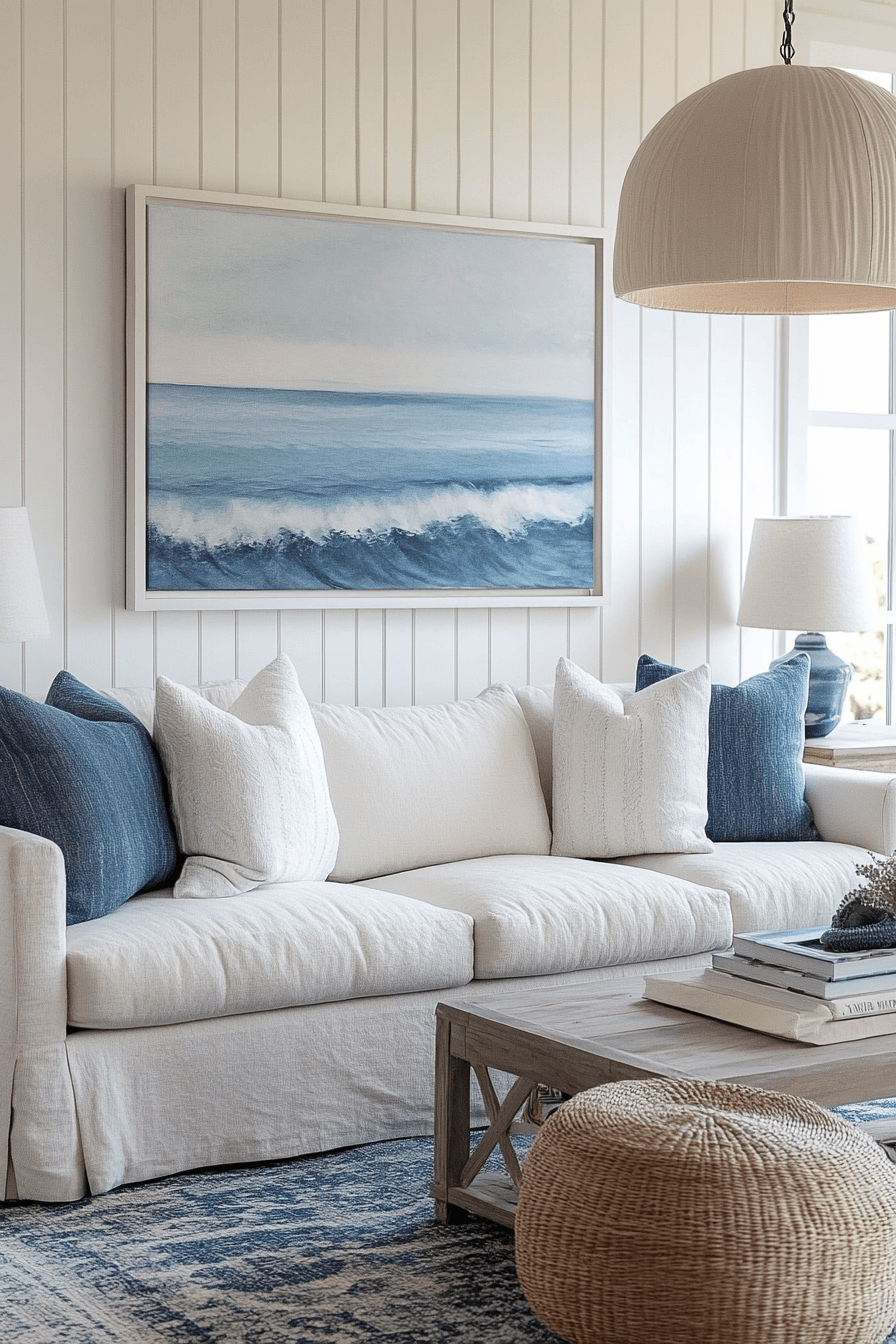 29 Cozy Coastal Living Room Ideas That Feel Fresh and Inviting 20