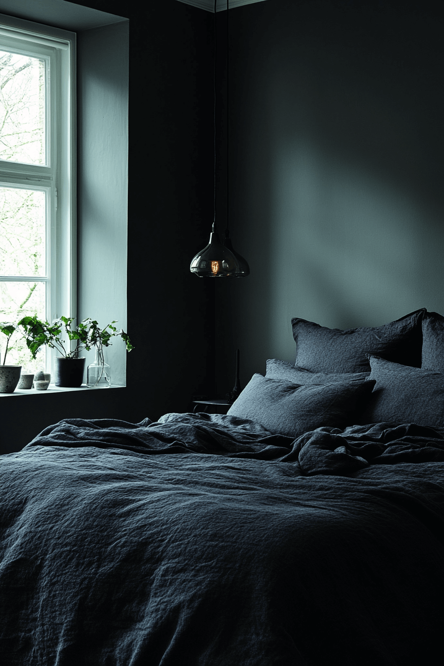 29 Dark Cozy Bedroom Ideas for a Peaceful Nighttime Retreat 20