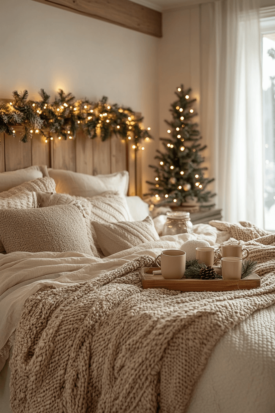 29 Christmas Bedroom Decor Ideas for a Cozy & Festive Retreat 23