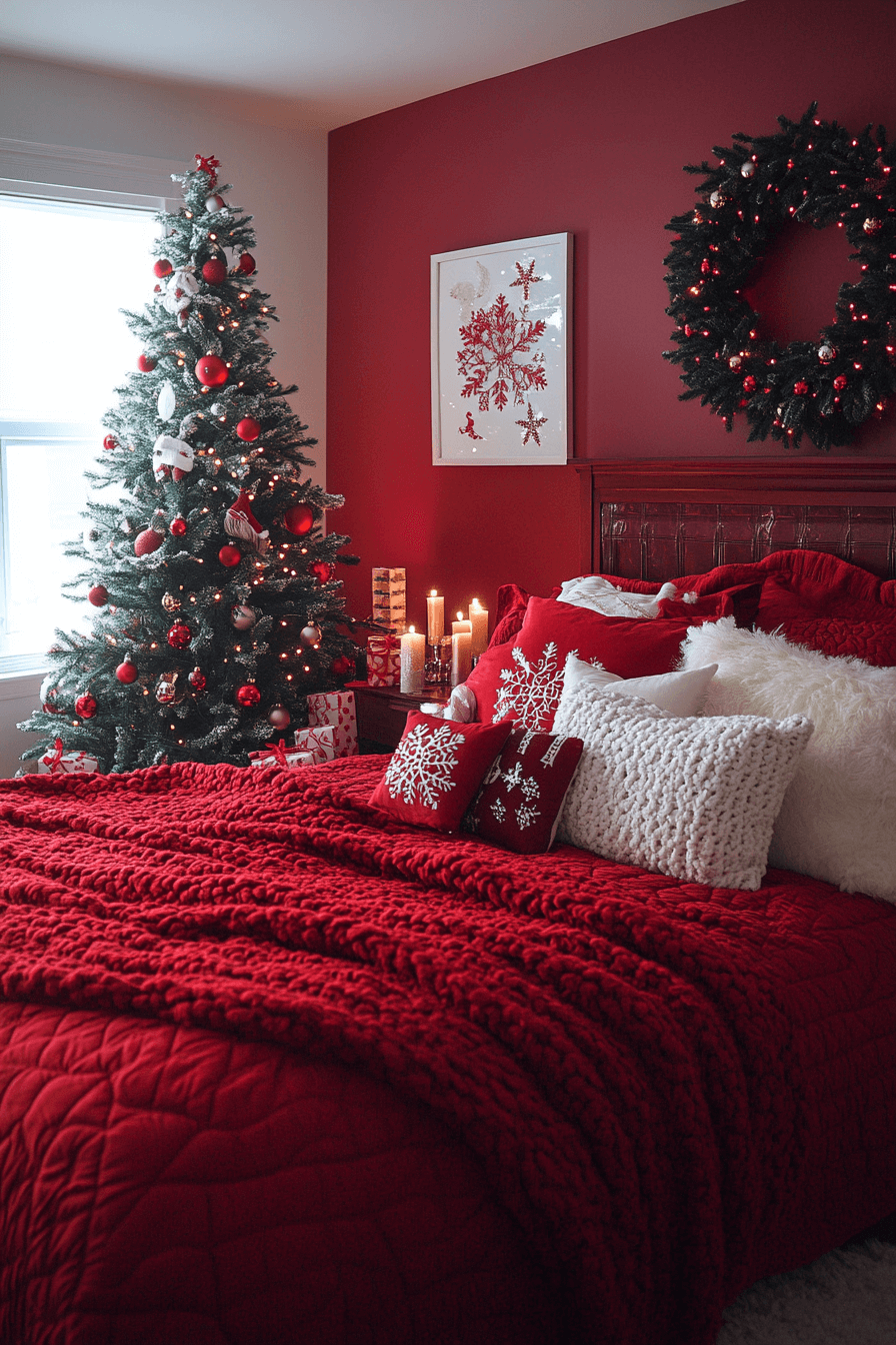 29 Christmas Bedroom Decor Ideas for a Cozy & Festive Retreat 24