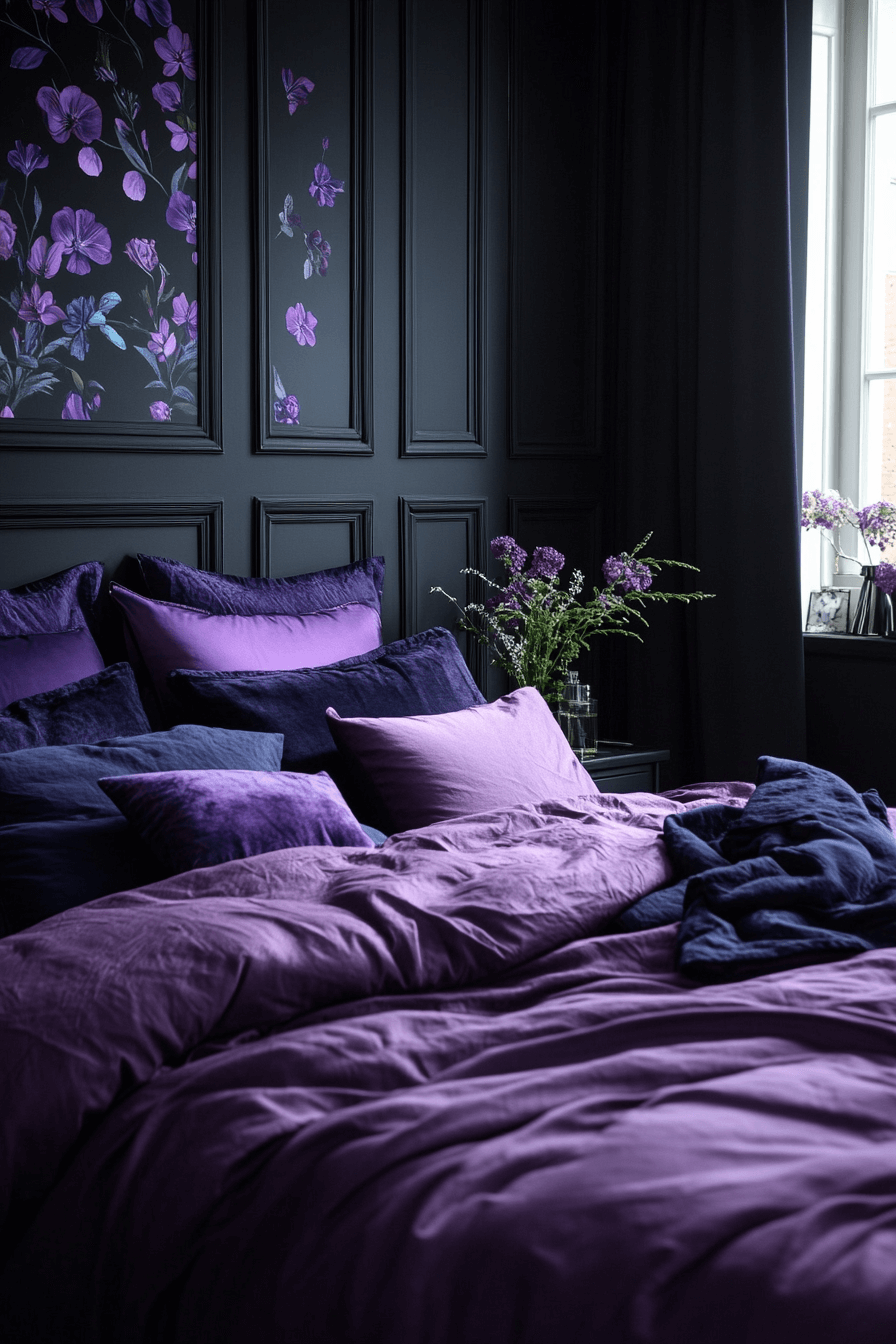 29 Dark Cozy Bedroom Ideas for a Peaceful Nighttime Retreat 24