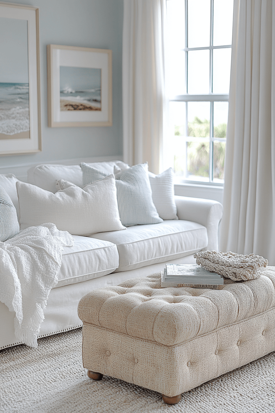 29 Cozy Coastal Living Room Ideas That Feel Fresh and Inviting 26