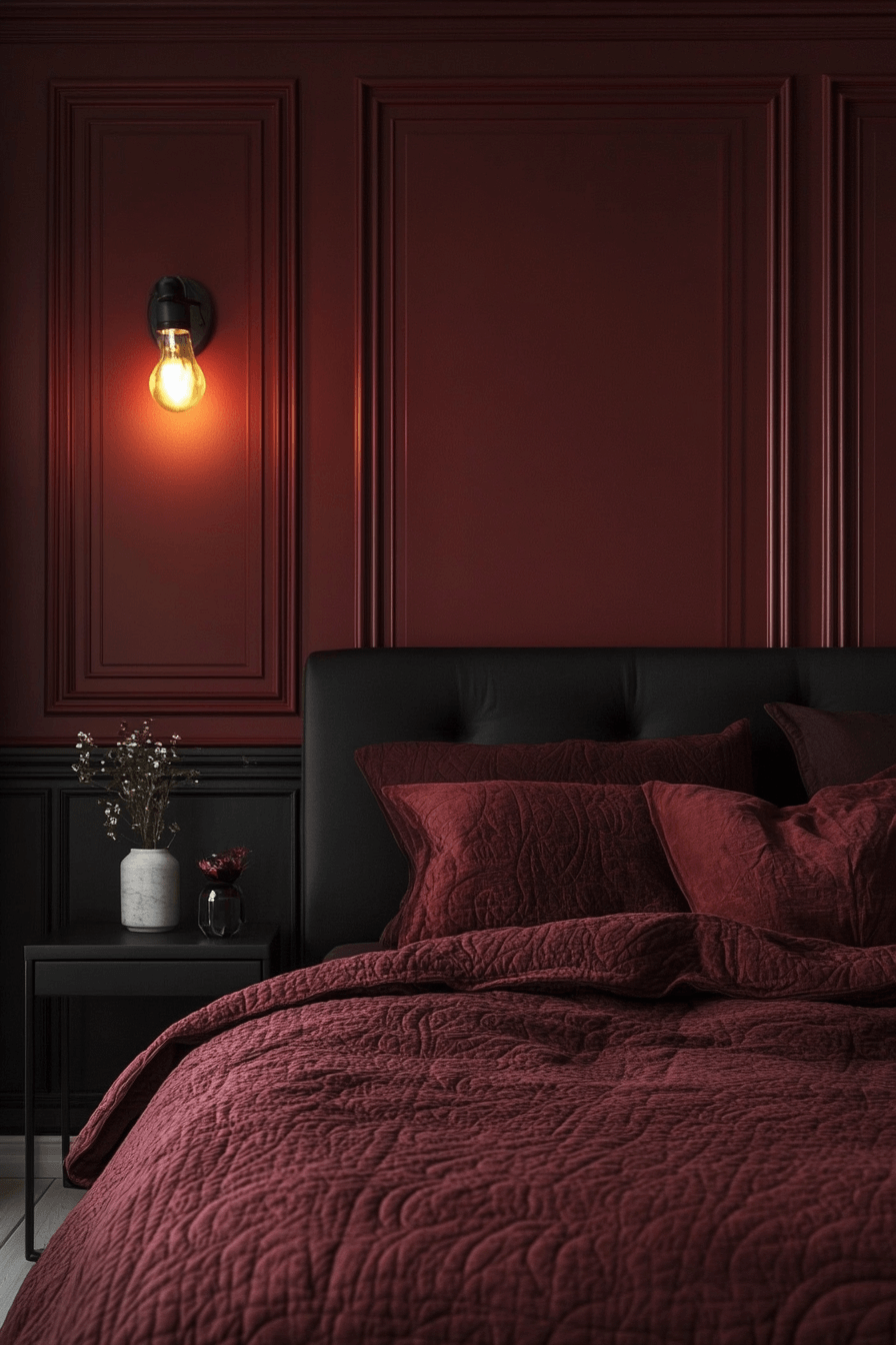 29 Dark Cozy Bedroom Ideas for a Peaceful Nighttime Retreat 26