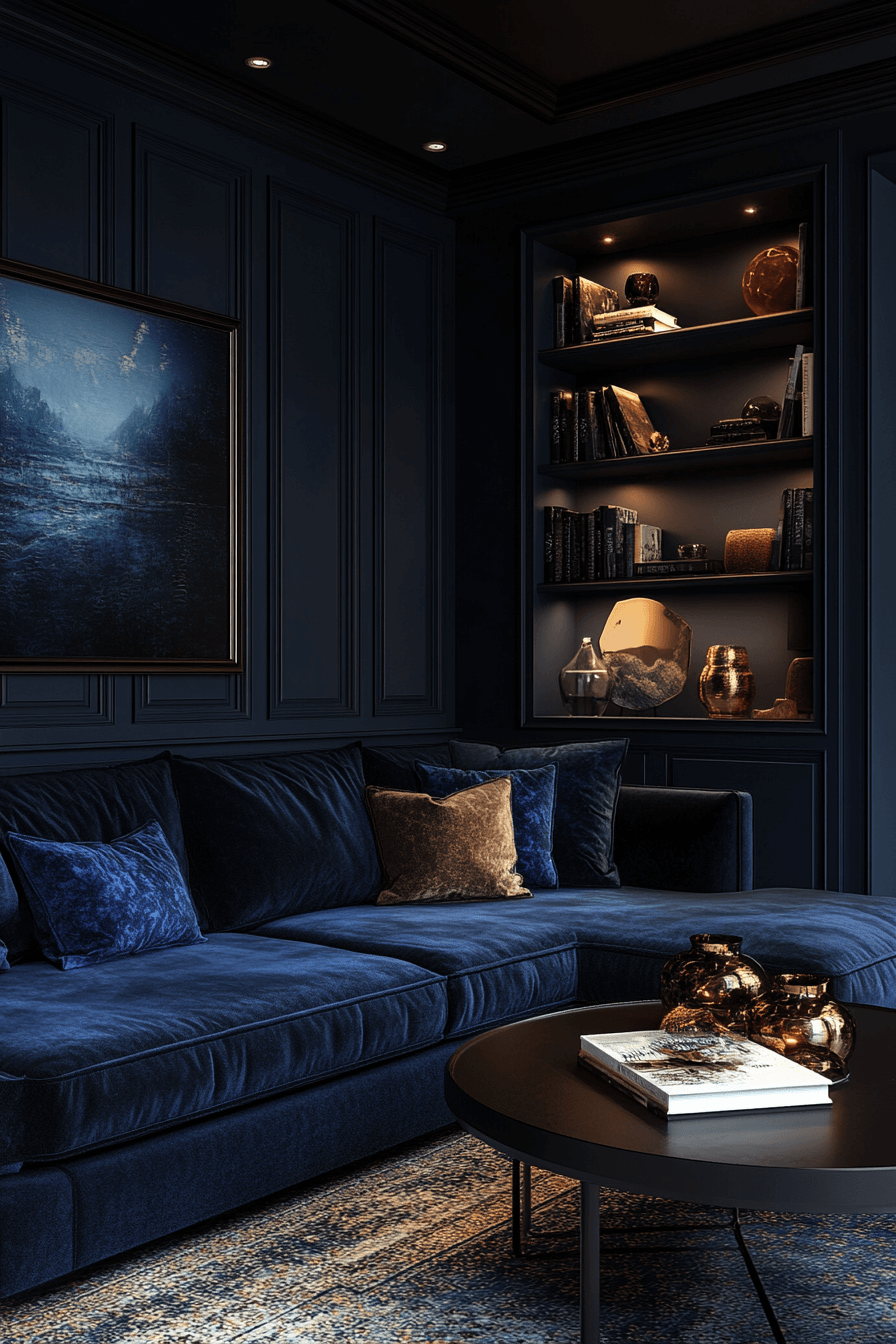 29 Dark Cozy Living Room Ideas That Make Moody Feel Welcoming 27