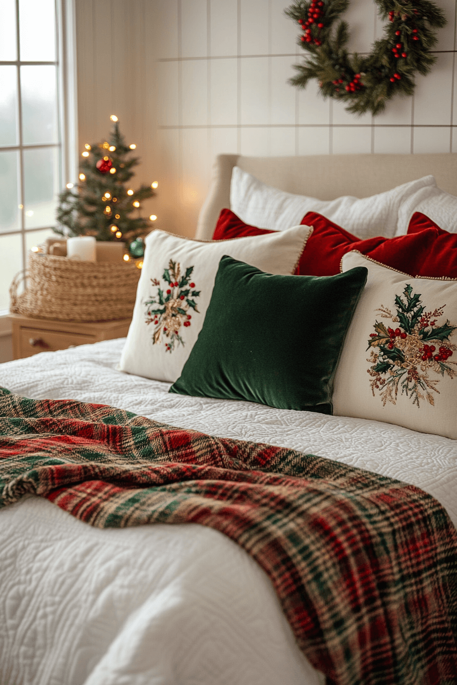 29 Christmas Bedroom Decor Ideas for a Cozy & Festive Retreat 27