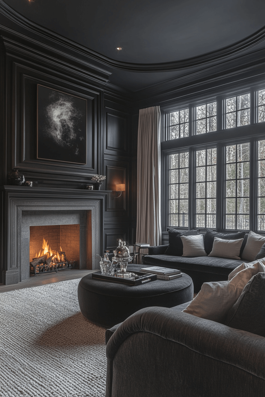 29 Dark Cozy Living Room Ideas That Make Moody Feel Welcoming 28