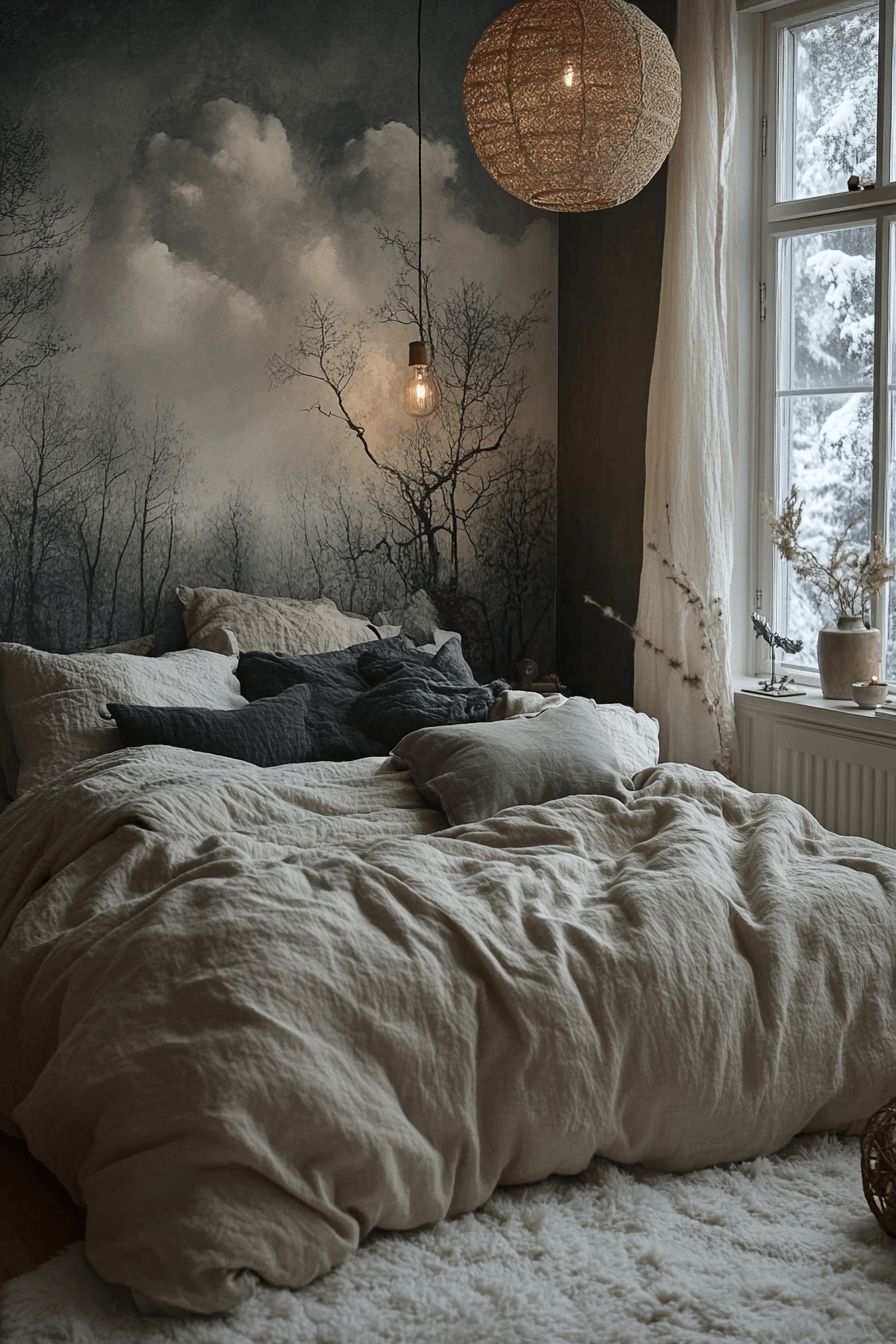 29 Dark Cozy Bedroom Ideas for a Peaceful Nighttime Retreat 29