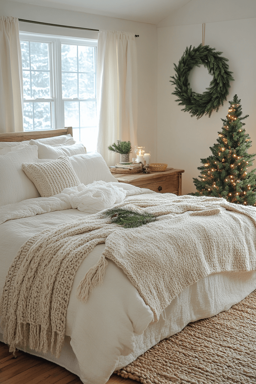 29 Christmas Bedroom Decor Ideas for a Cozy & Festive Retreat 4