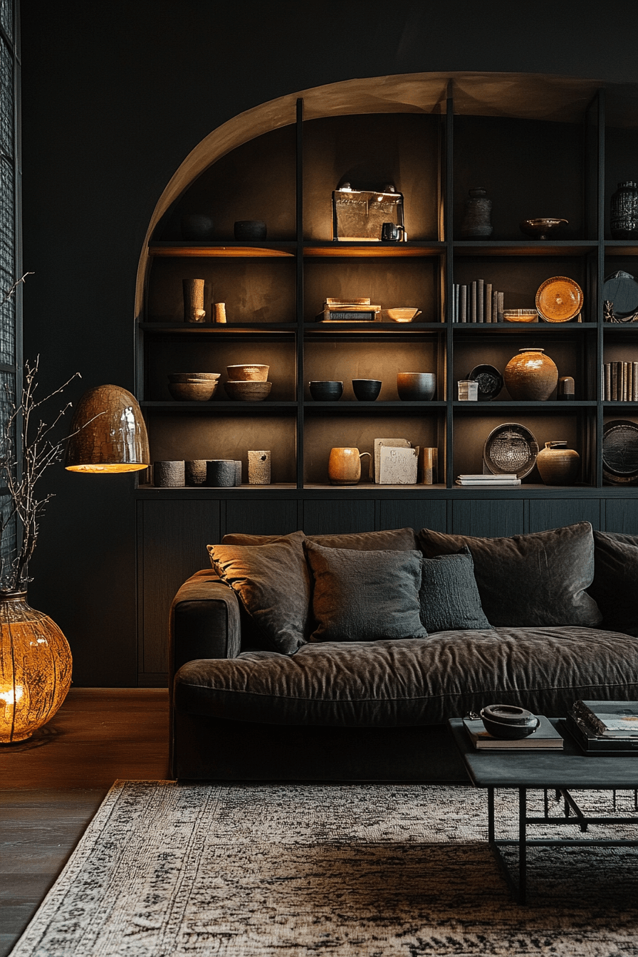 29 Dark Cozy Living Room Ideas That Make Moody Feel Welcoming 4