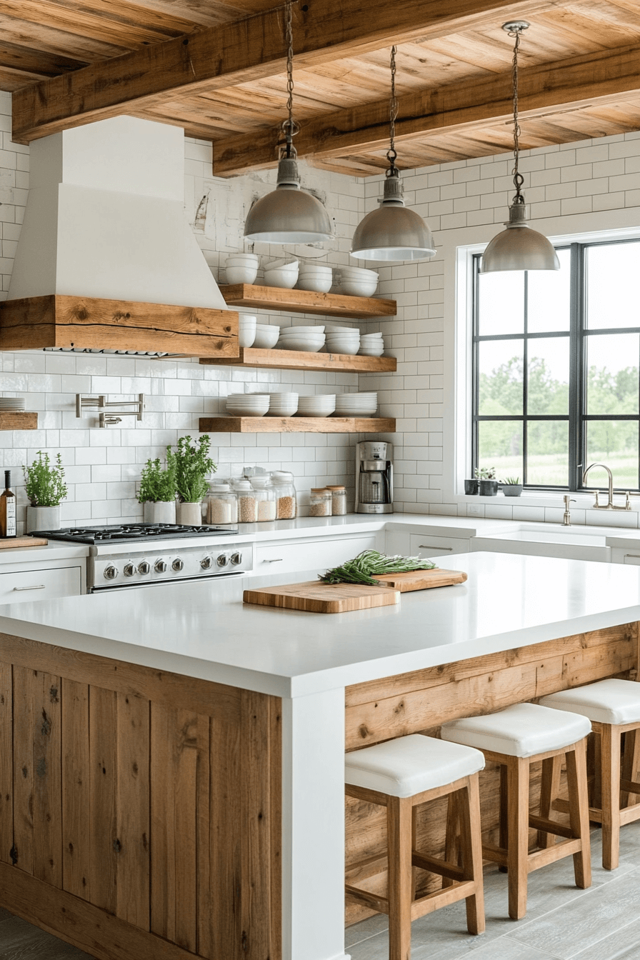 farmhouse kitchen backsplash