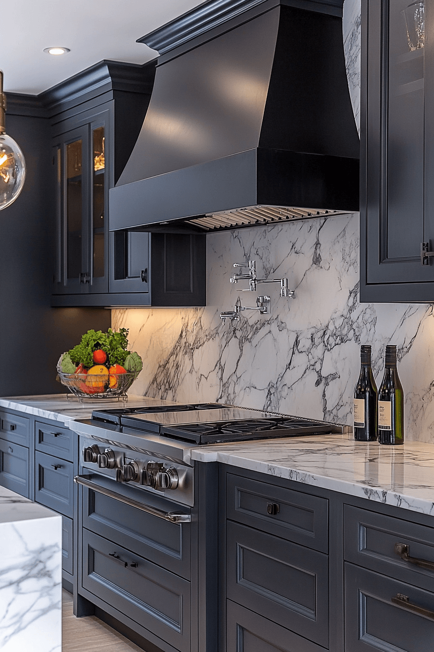 marble backsplash kitchen