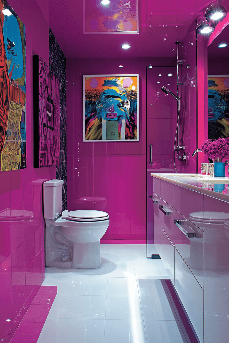 dopamine decor bathroom