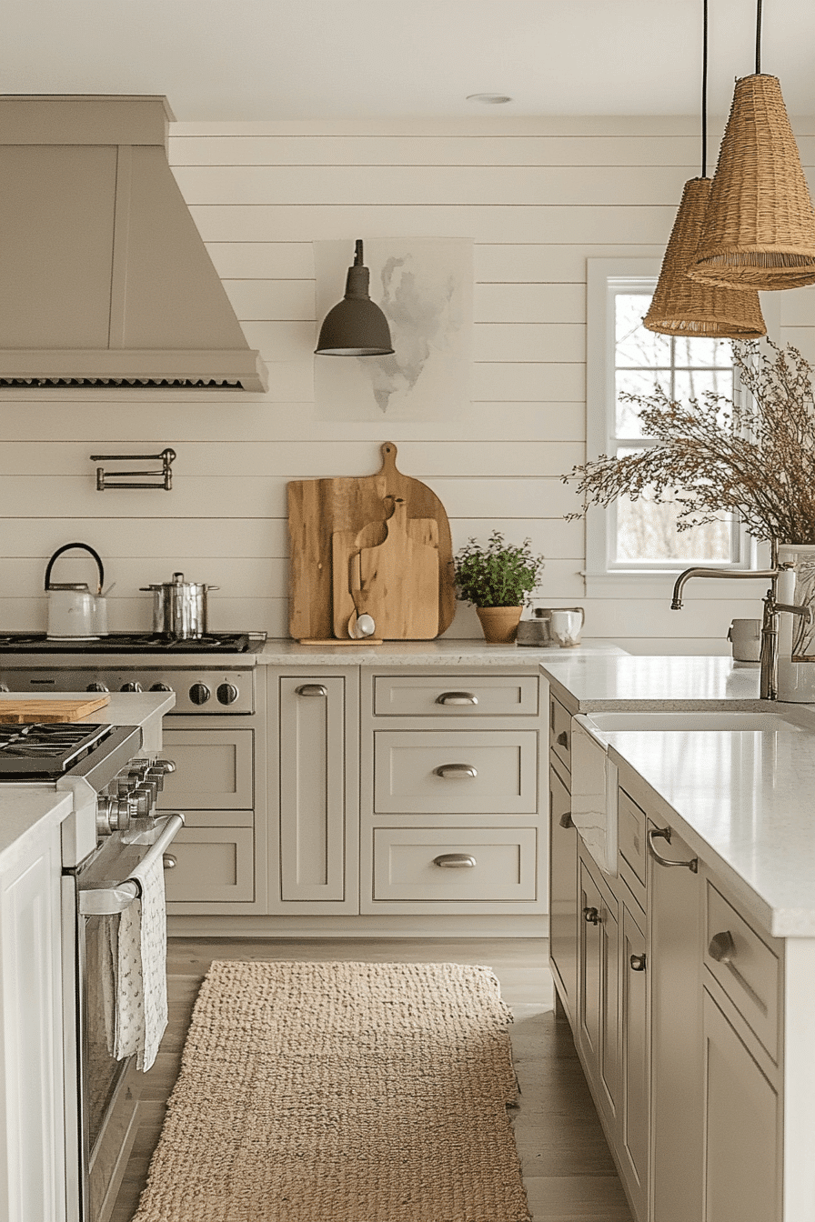 shiplap backsplash kitchen