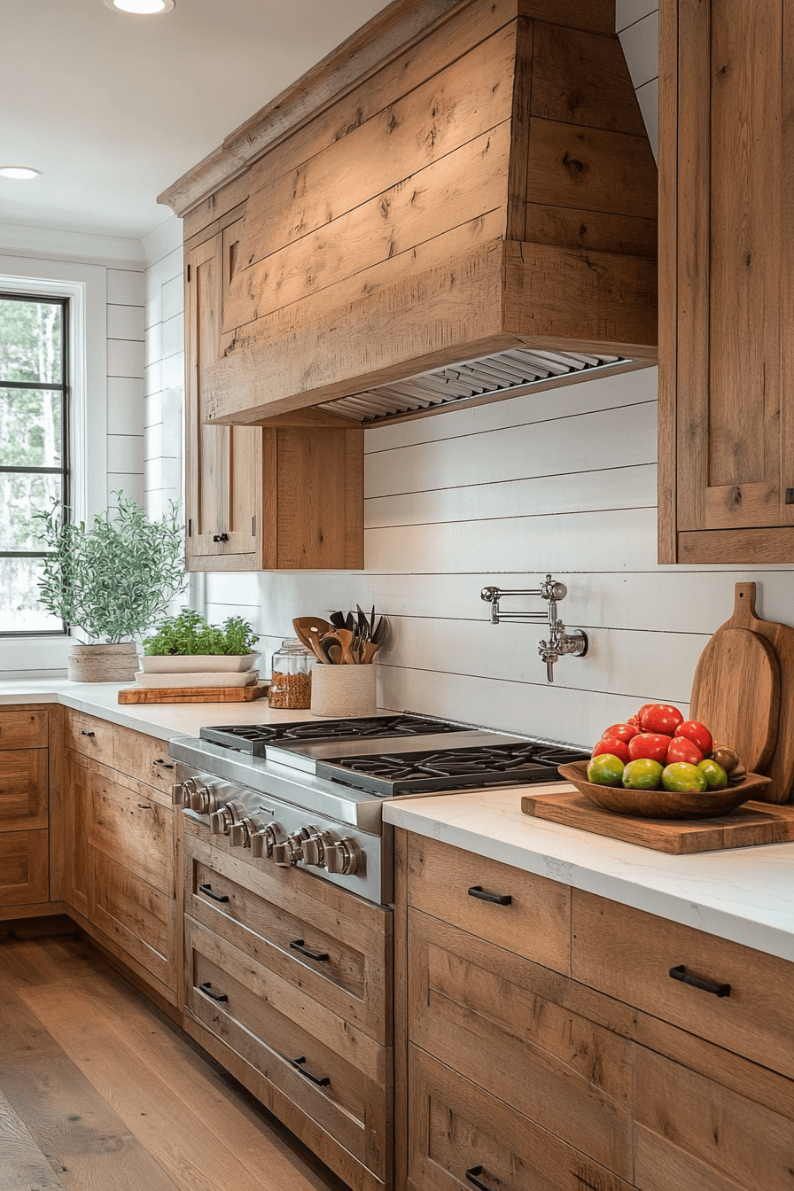 shiplap backsplash kitchen