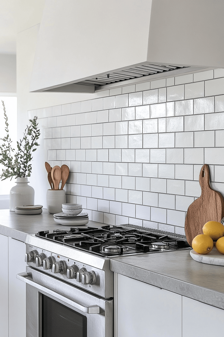 brick backsplash kitchen
