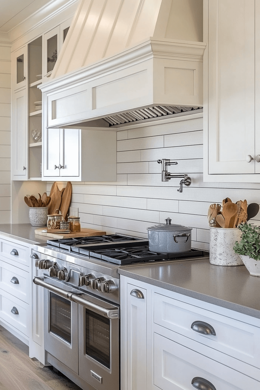 shiplap backsplash kitchen