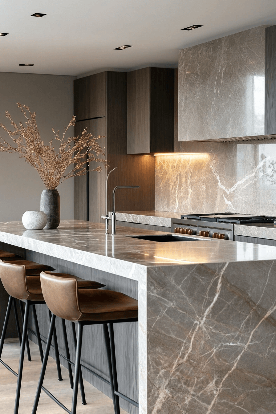 marble backsplash kitchen