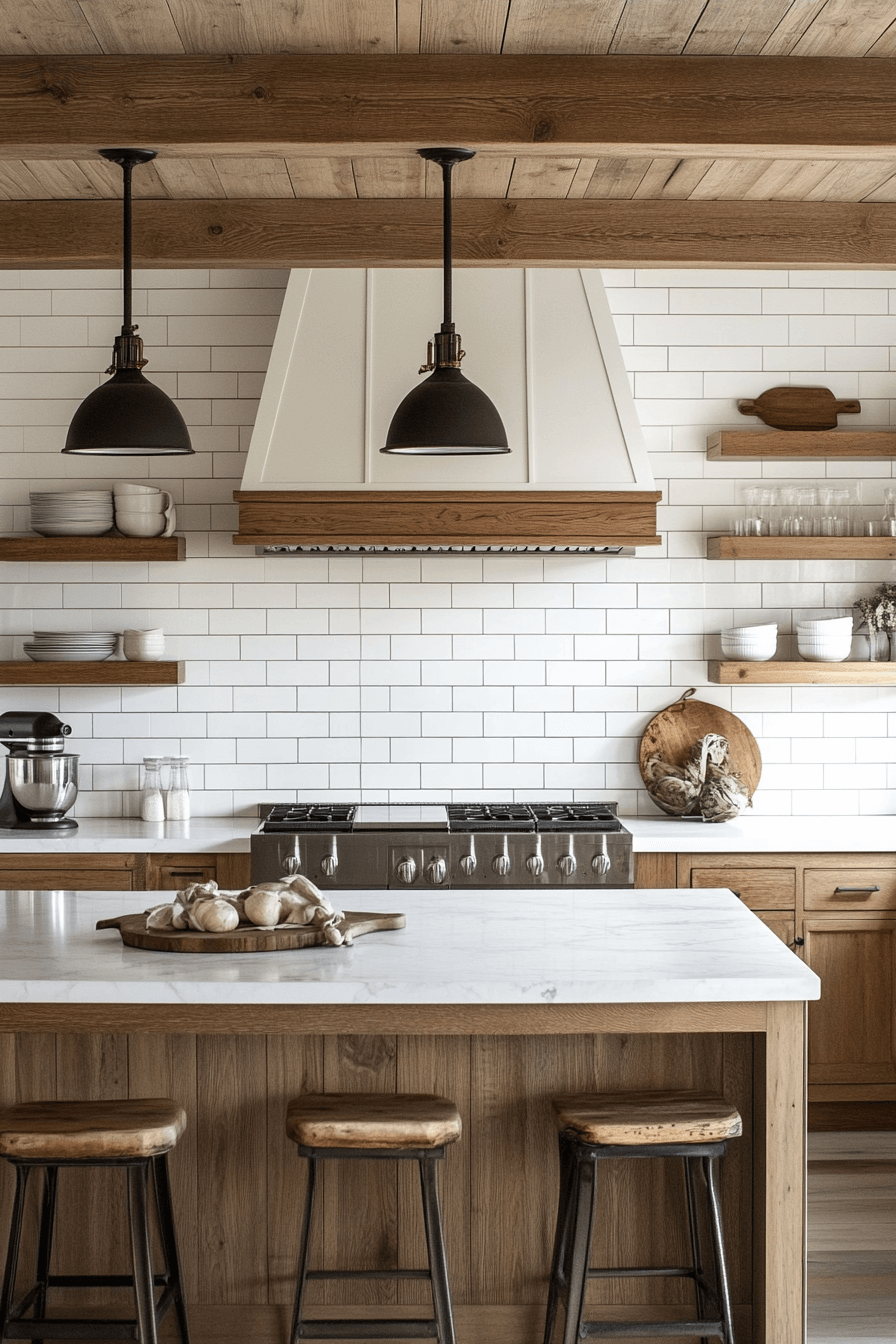 farmhouse kitchen backsplash