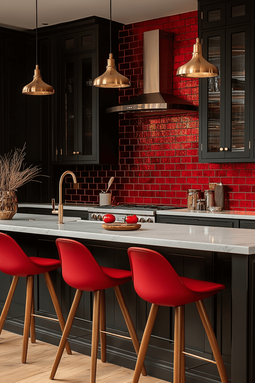 brick backsplash kitchen