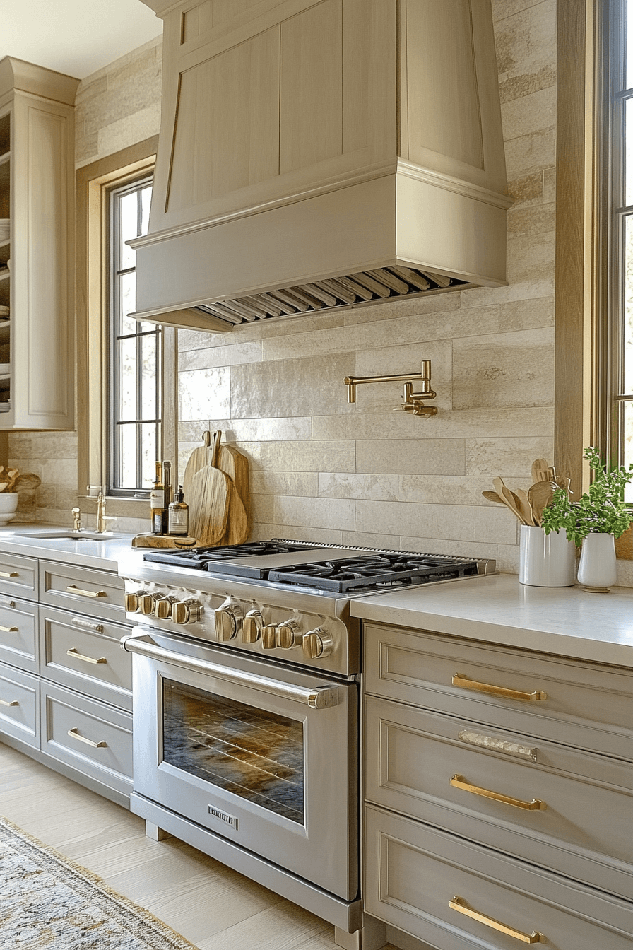 stone backsplash kitchen