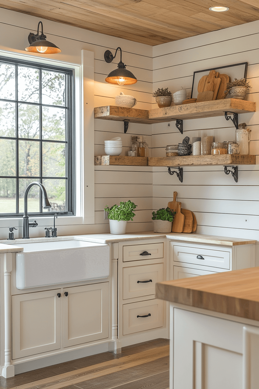 shiplap backsplash kitchen