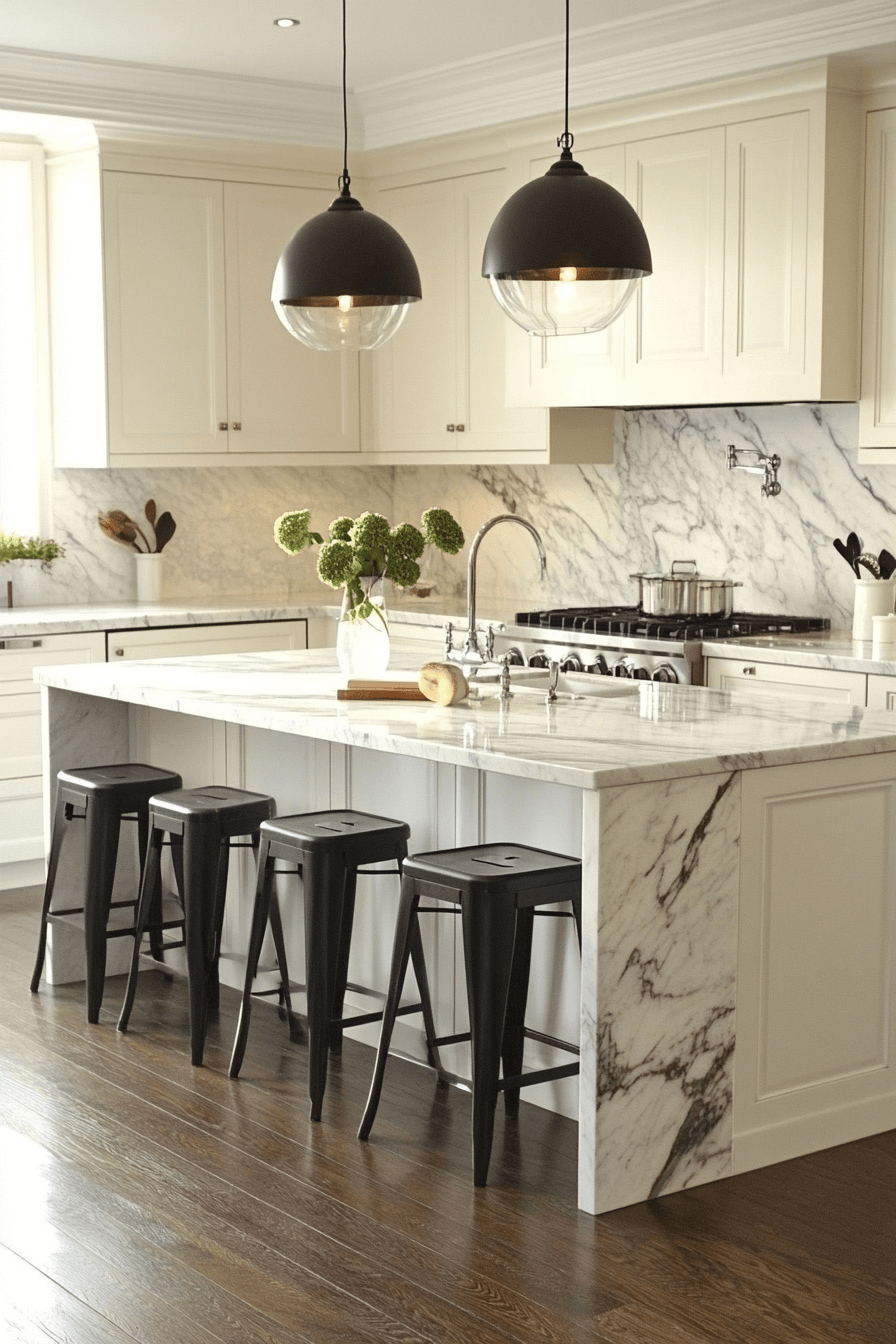 marble backsplash kitchen