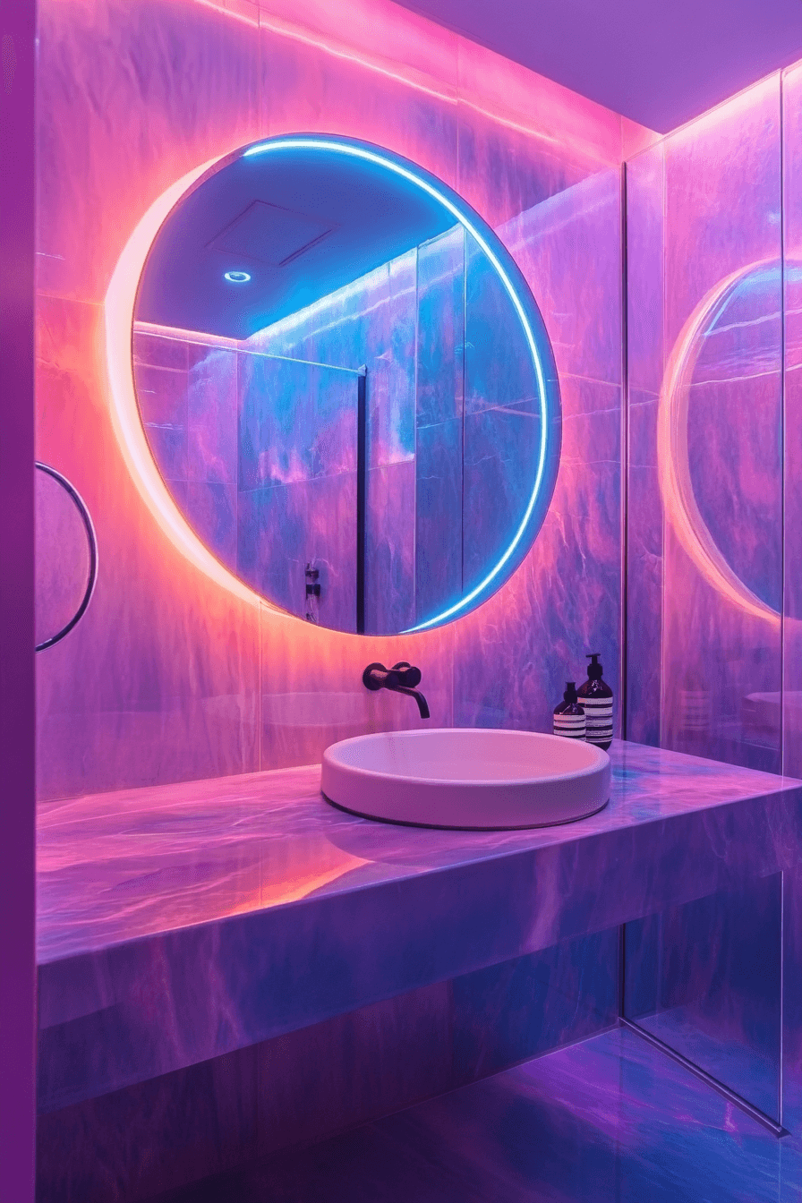 dopamine decor bathroom
