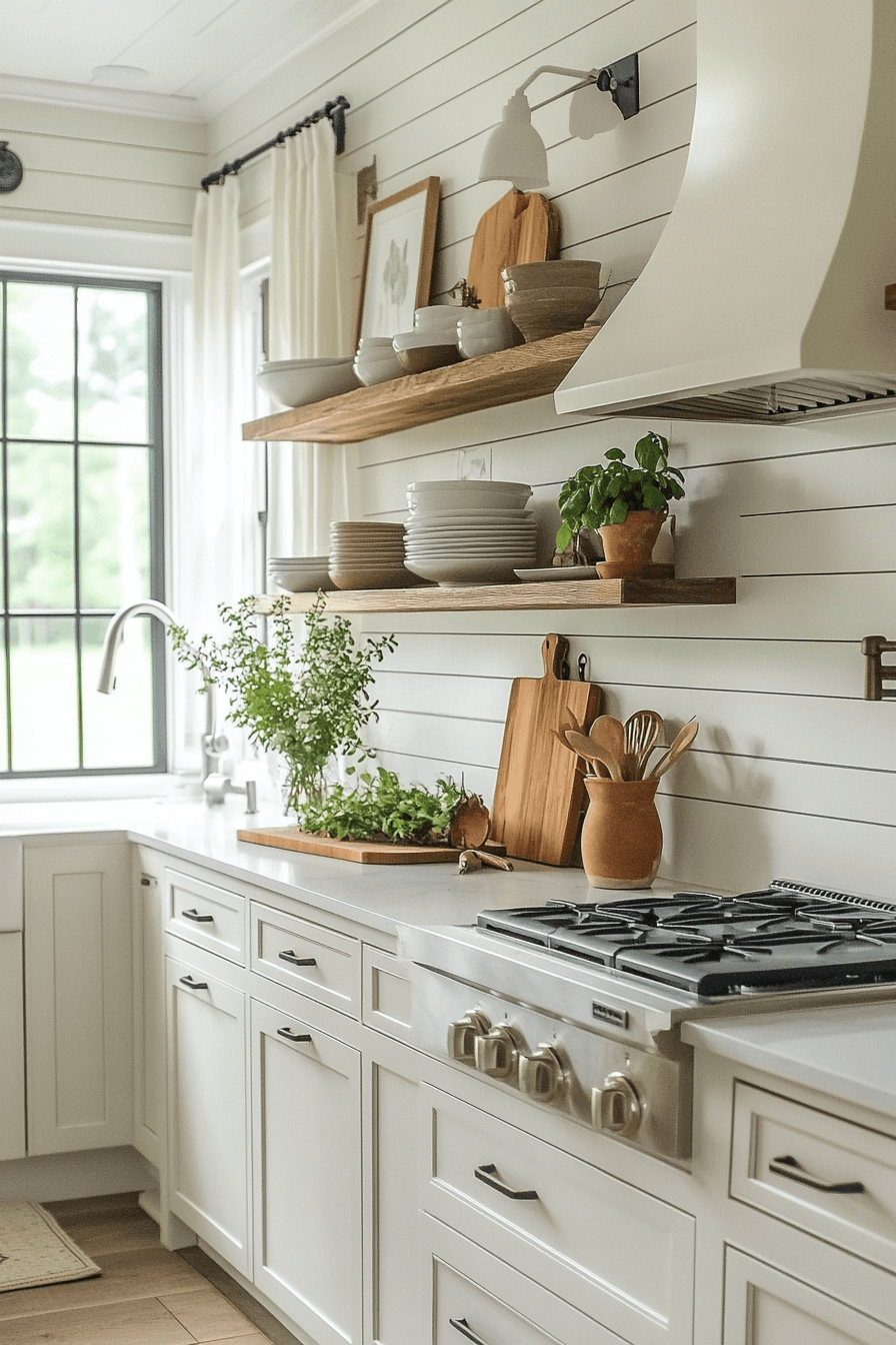 shiplap backsplash kitchen