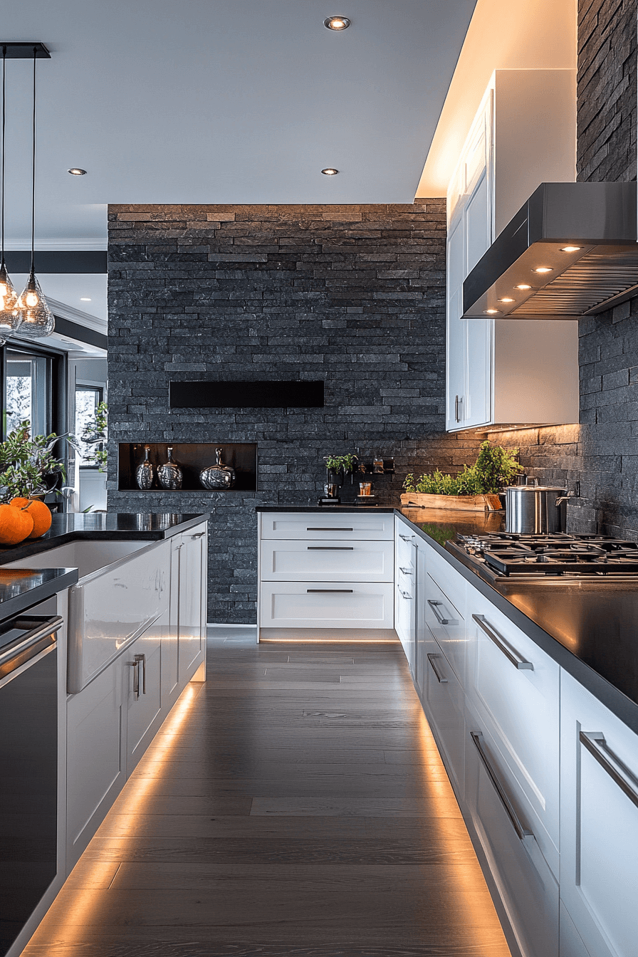 brick backsplash kitchen