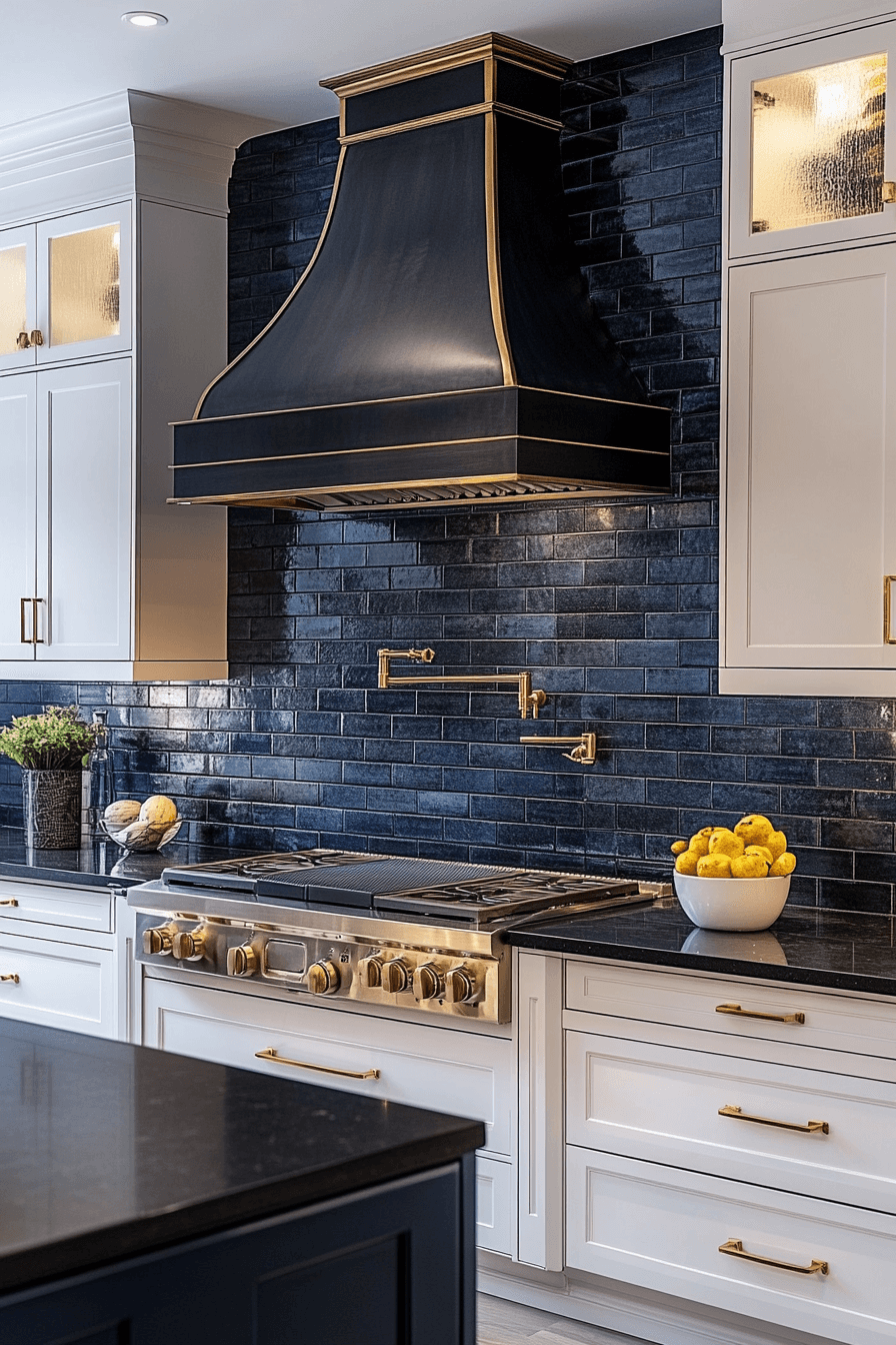 brick backsplash kitchen