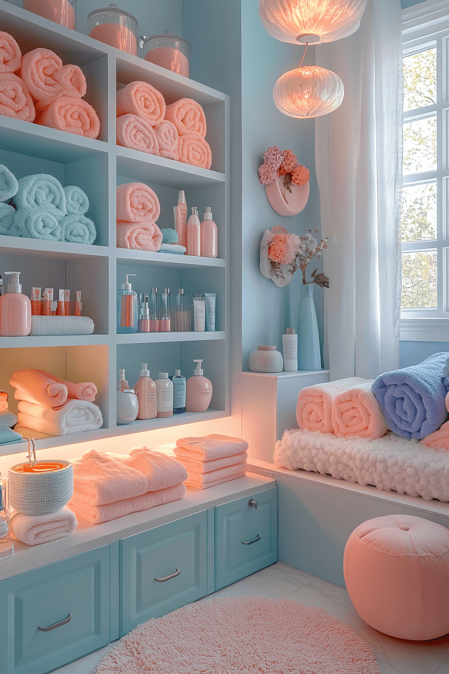 dopamine decor bathroom