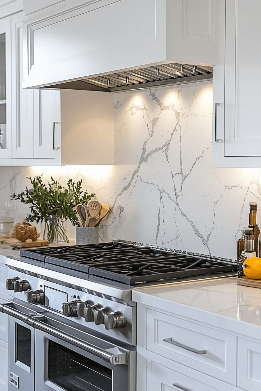 marble backsplash kitchen