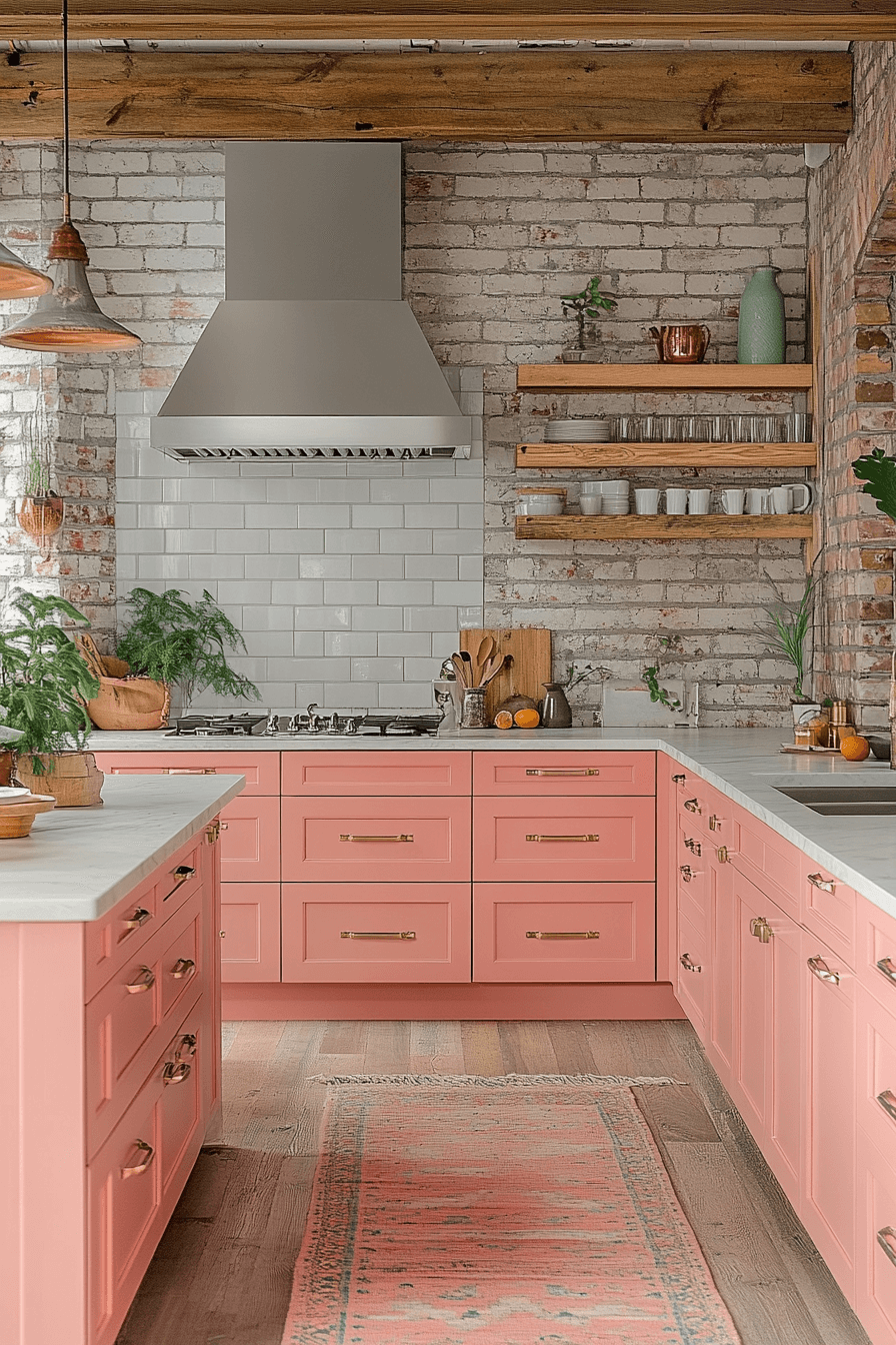brick backsplash kitchen