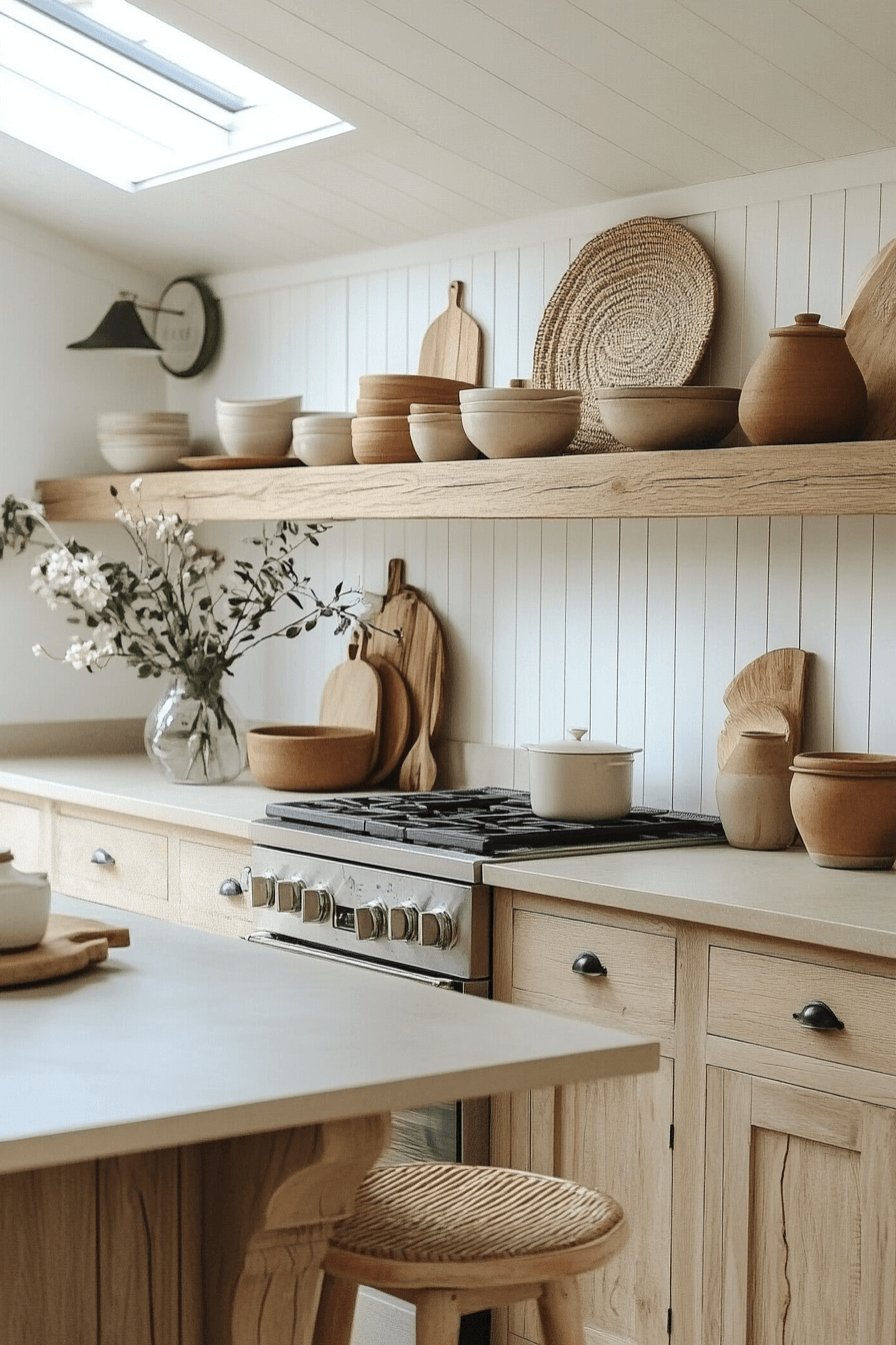 shiplap backsplash kitchen