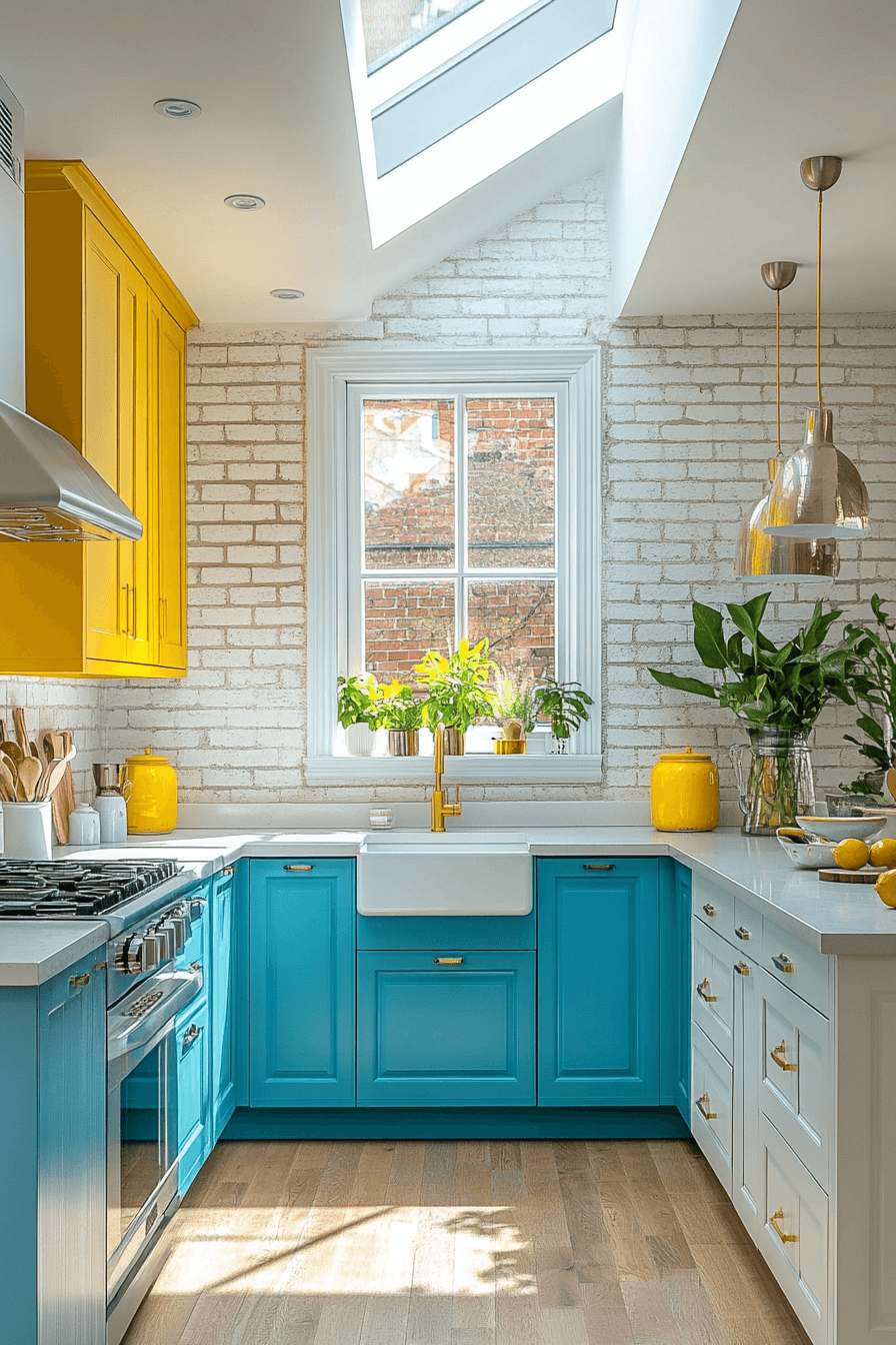 brick backsplash kitchen