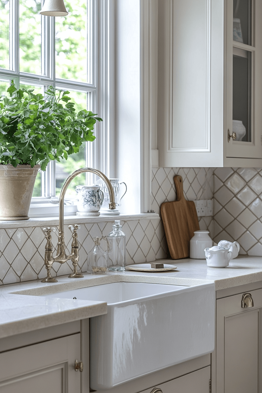 farmhouse kitchen backsplash