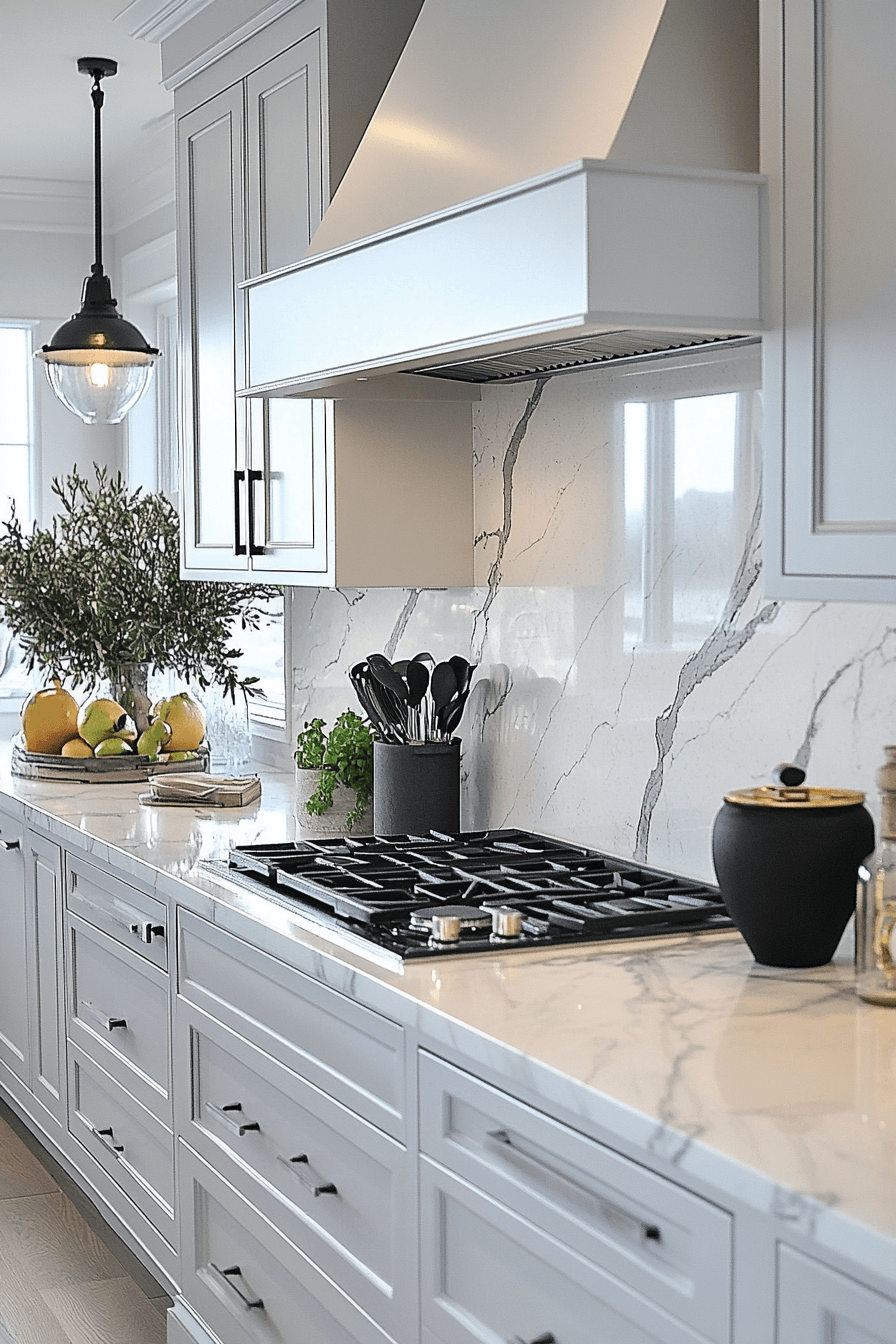 marble backsplash kitchen