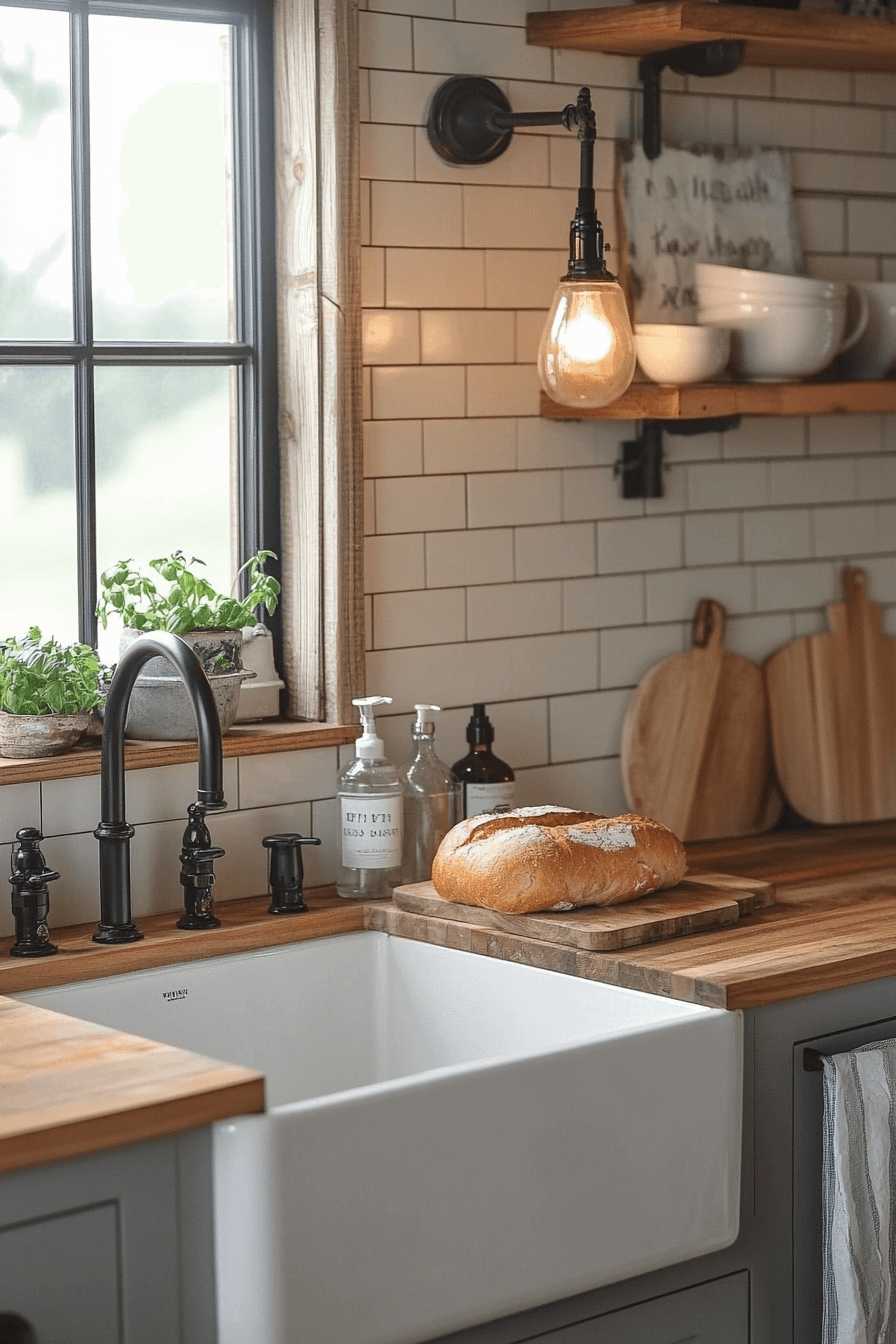 shiplap backsplash kitchen