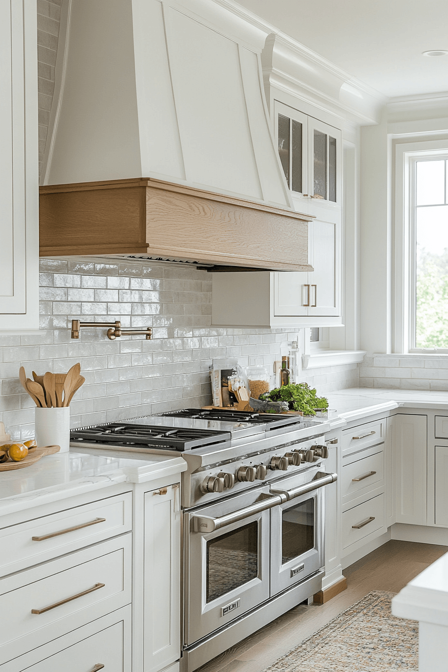 neutral backsplash kitchen