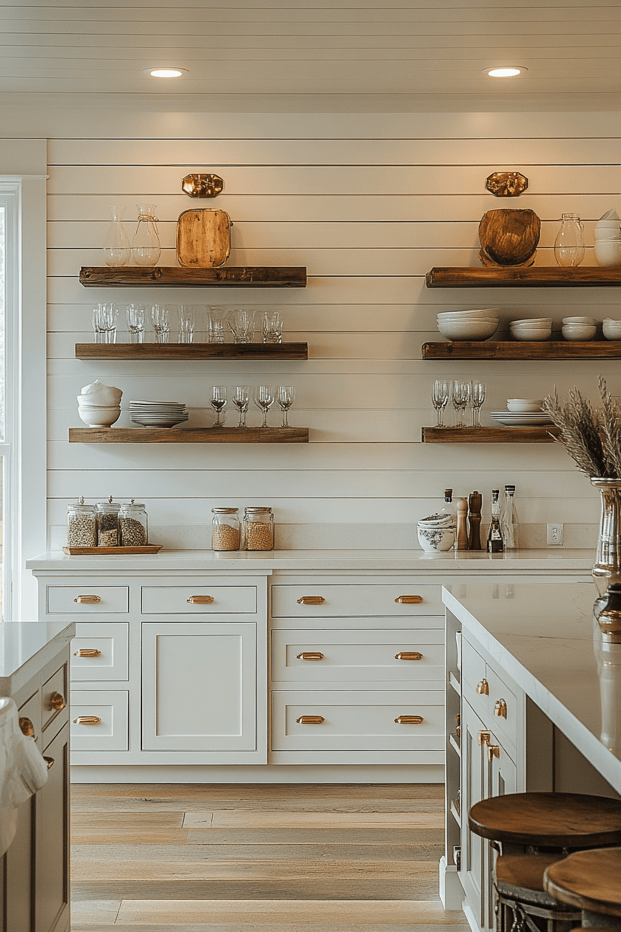shiplap backsplash kitchen