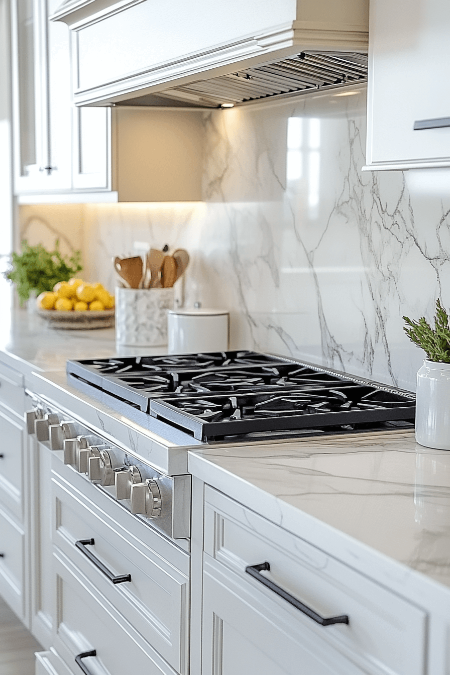 marble backsplash kitchen