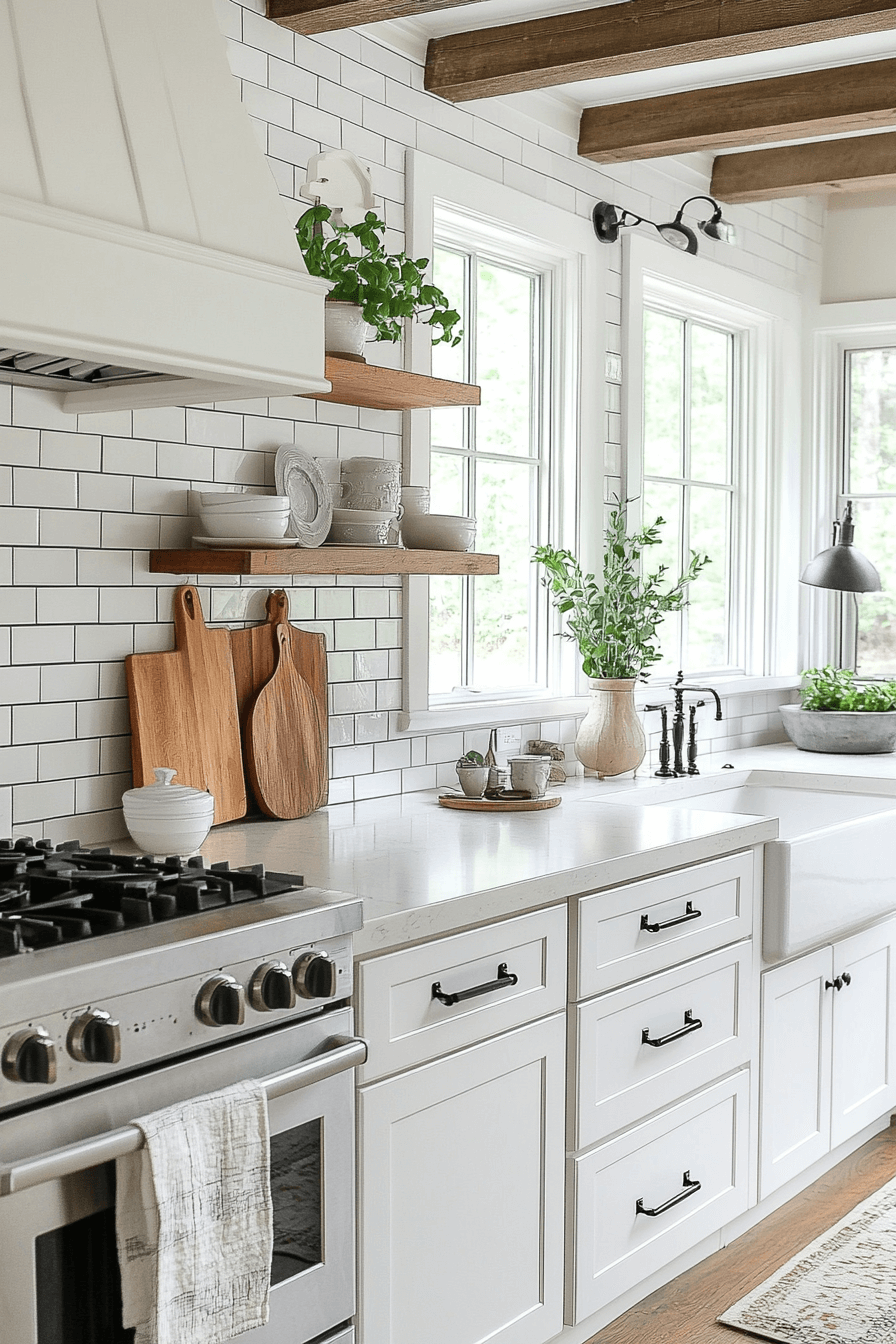 farmhouse kitchen backsplash
